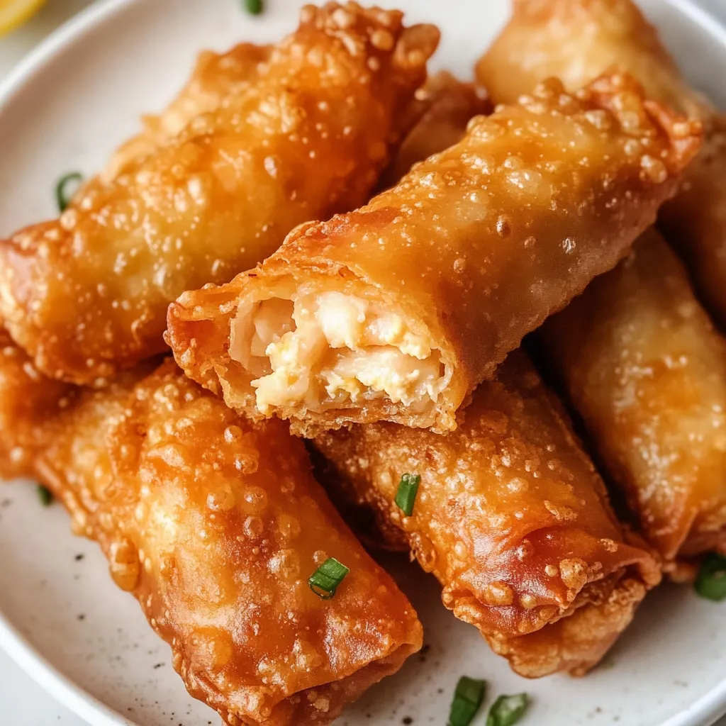 Gulungan ayam goreng udara rangup