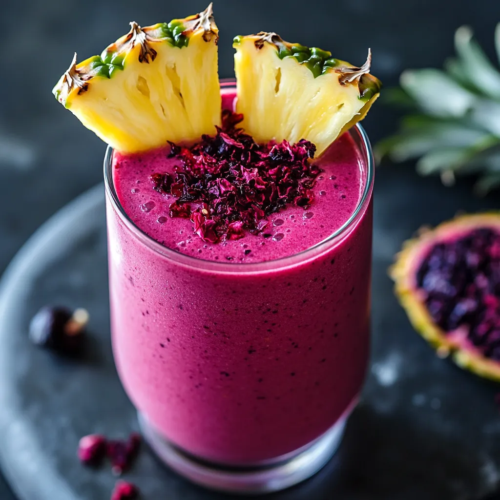 Smoothie Nanas Hibiscus Tropika