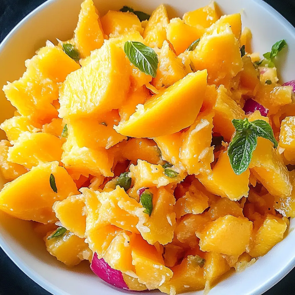Salad timun mangga segar